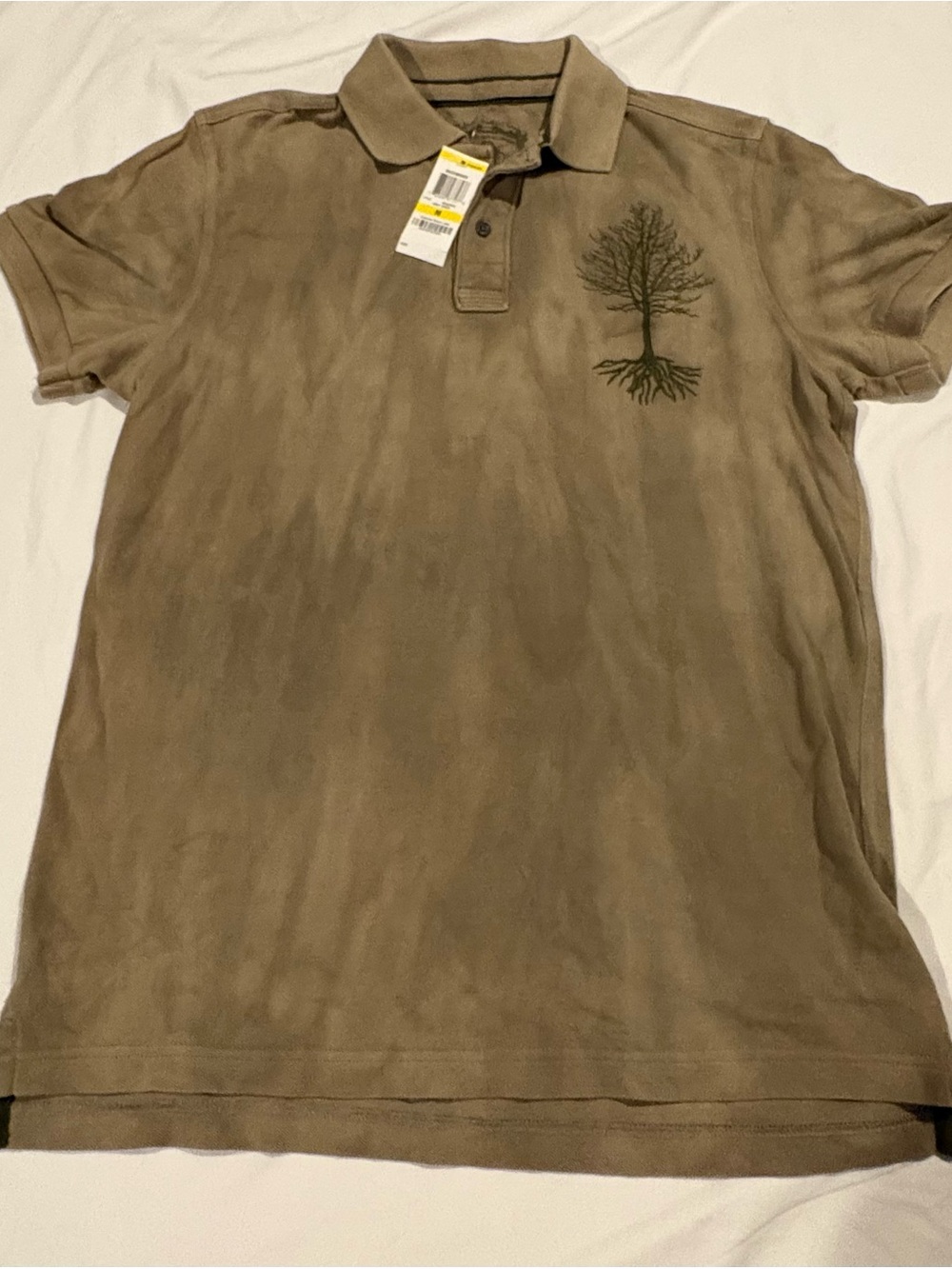 American  Rag  embroidered Tree Polo Shirt- Size: Medium W/Tag
